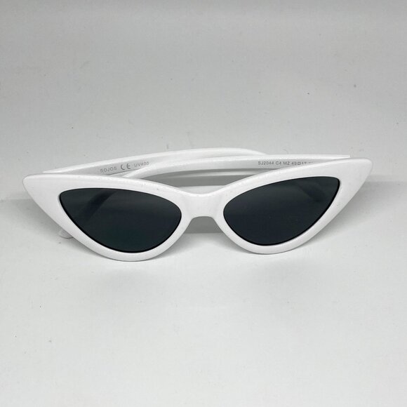 SOJOS White Barbie Style Cat Eye Sunglasses-Brand New! - Picture 2 of 8